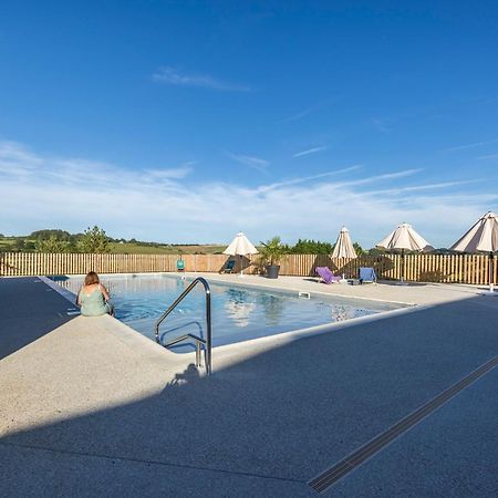 Camping Domaine Saane Et Mer Quiberville Esterno foto