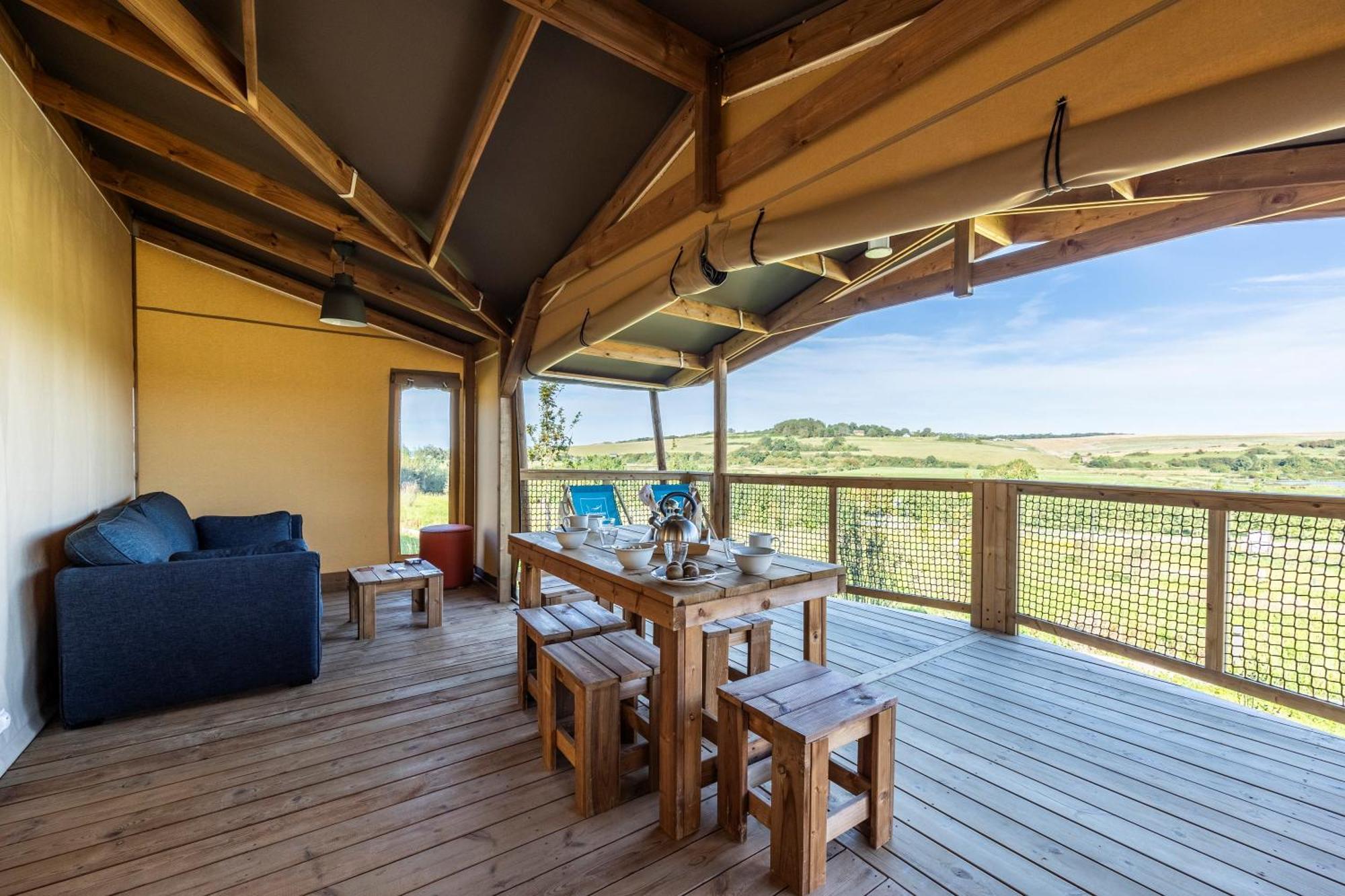 Camping Domaine Saane Et Mer Quiberville Esterno foto