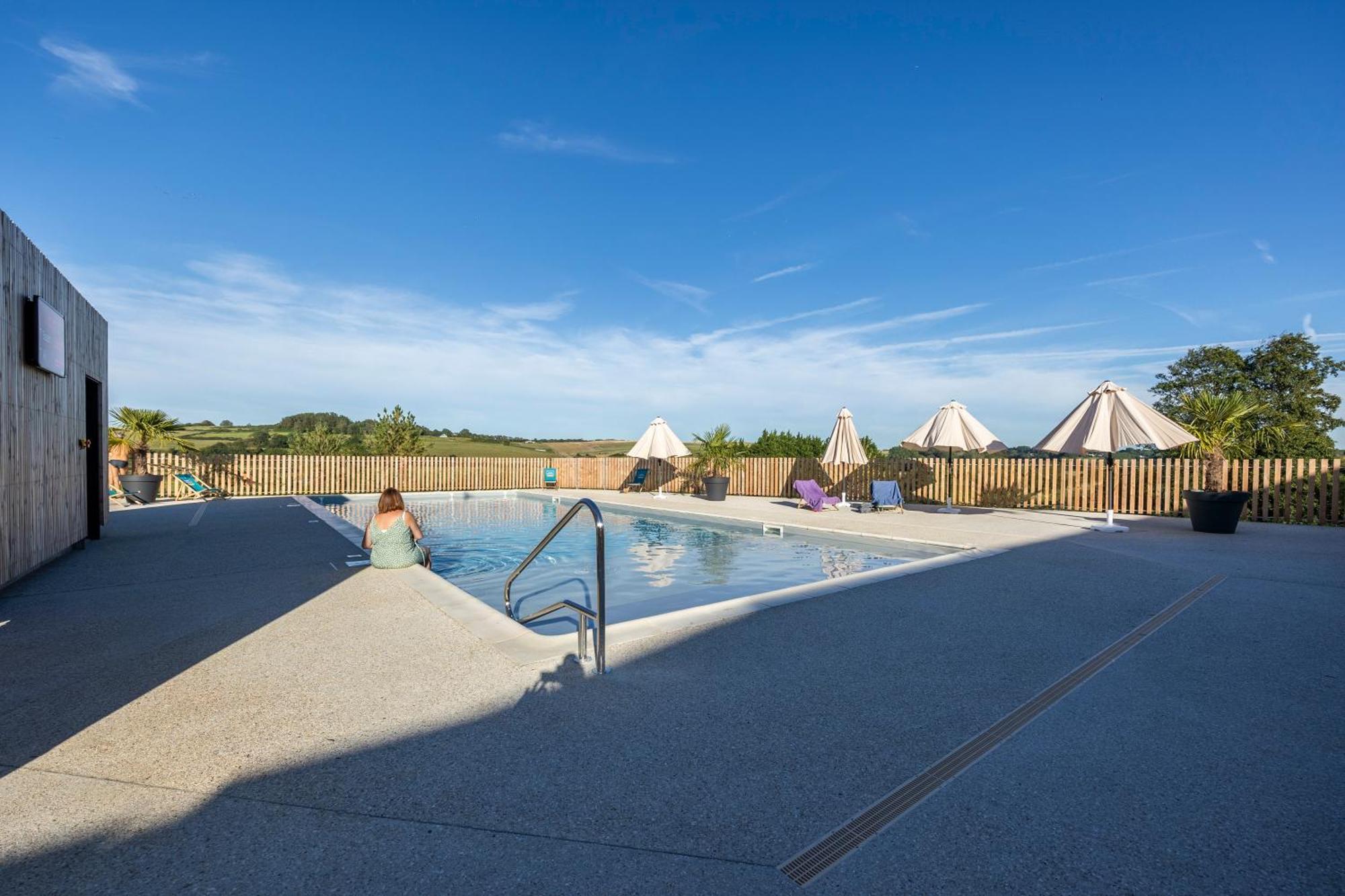 Camping Domaine Saane Et Mer Quiberville Esterno foto