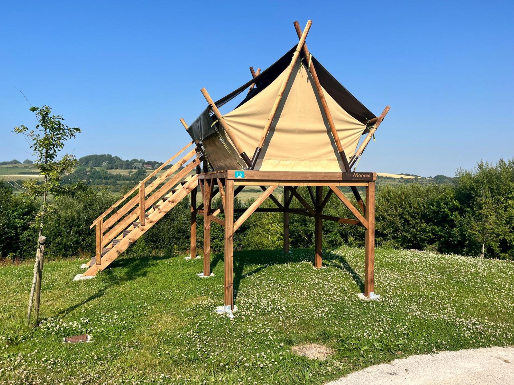Camping Domaine Saane Et Mer Quiberville Esterno foto